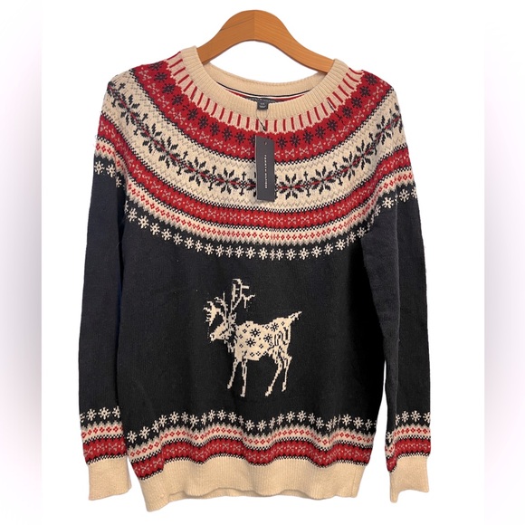 Tommy Hilfiger Sweaters - Tommy Hilfiger Holiday Reindeer Sweater Size Large